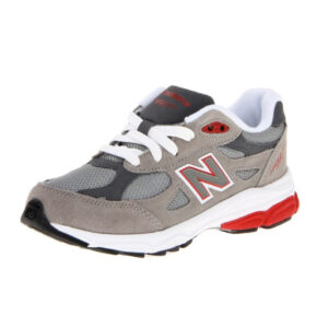 New Balance KJ990 Lace Up Running Shoe grey red