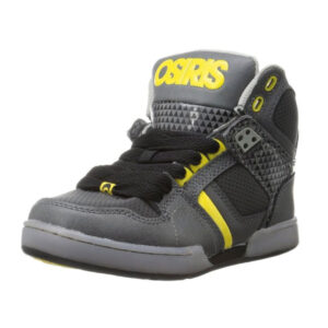 Osiris NYC 83 Skate Shoe Little Kid Big Kid black charcoal yellow