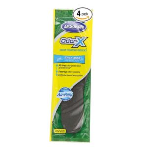 Dr. Scholls Odor X Odor Fighting Insoles 1 Pair Packages Pack of 4