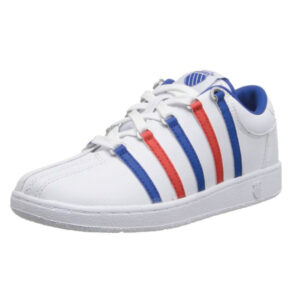 K Swiss 201 Classic Tennis Shoe Infant Toddler white blue red