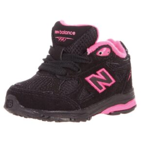 New Balance KJ990 Lace Up Running Shoe Infant Toddler black pink
