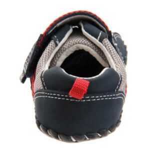 pediped Originals Adrian Sneaker Infant navy grey red back