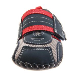 pediped Originals Adrian Sneaker Infant navy grey red front